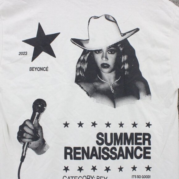 Beyoncé Summer Renaissance Shirt Unisex Medium M White Short Sleeve 2024 Concert - Picture 7 of 9